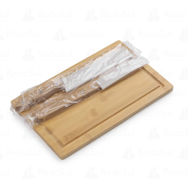 Kit Churrasco Personalizado de Bambu com 3 Peças Kit Churrasco Personalizado de Bambu com 3 Peças